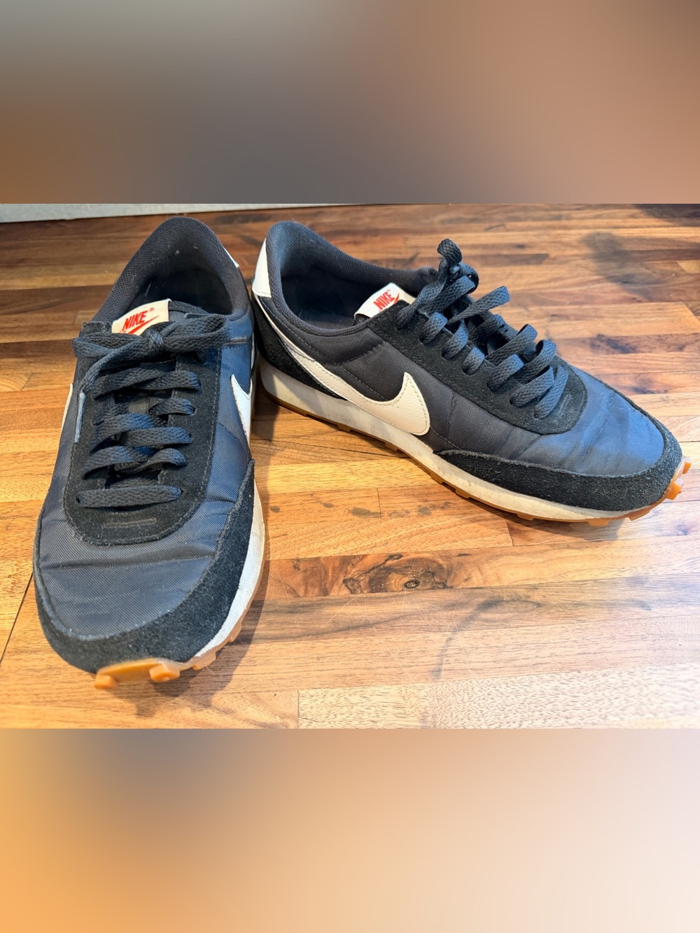 Nike Black and White Retro Runner Sneakers